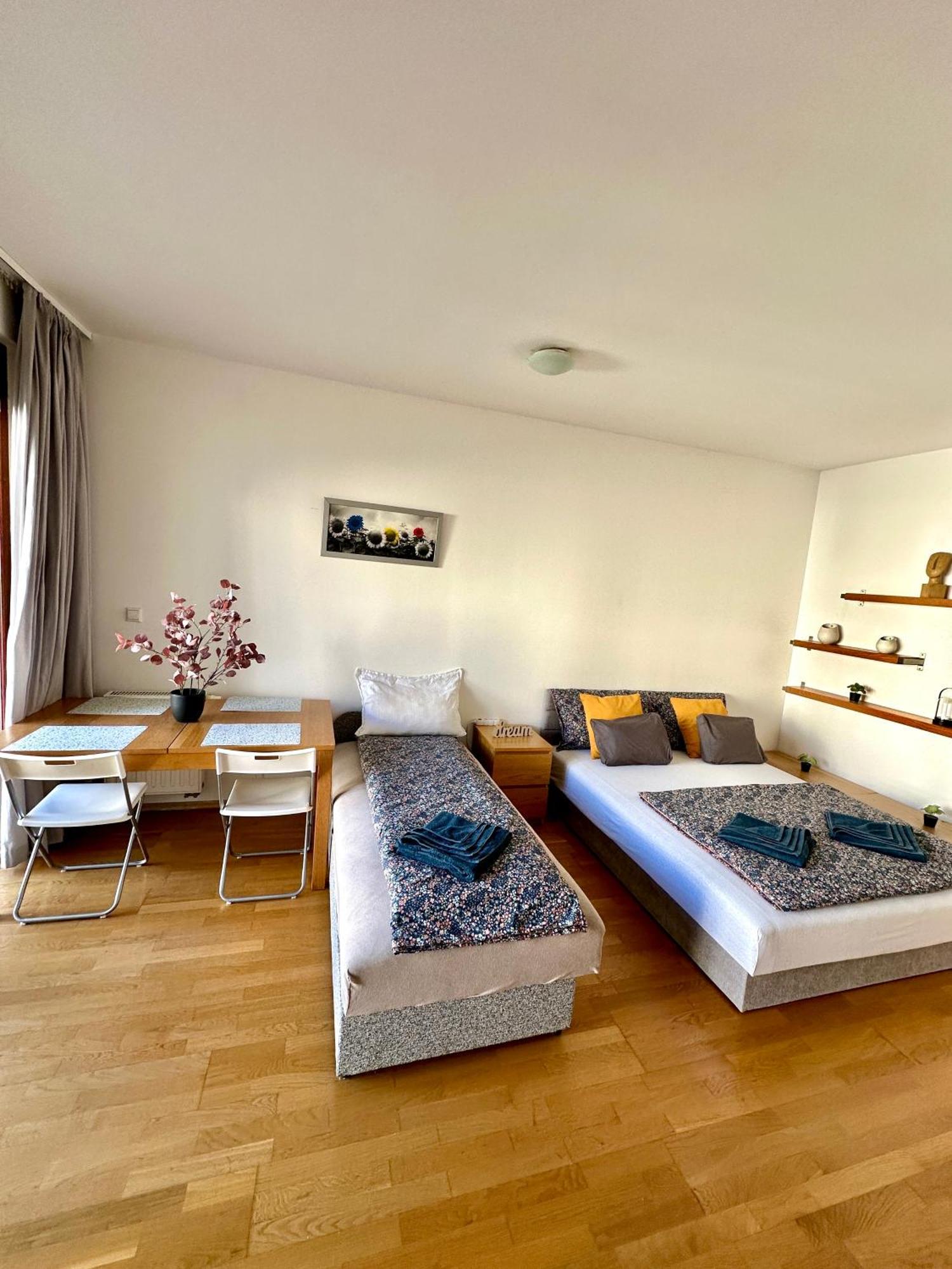 Central Apartment With Balcony Budapest Luaran gambar